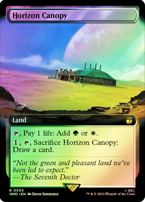 Horizon Canopy (Extended Art)\nDoctor Who Commander - Variants\nSingle\nMagic The Gathering