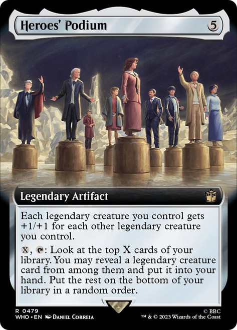 Heroes' Podium (Extended Art)\nDoctor Who Commander - Variants\nSingle\nMagic The Gathering