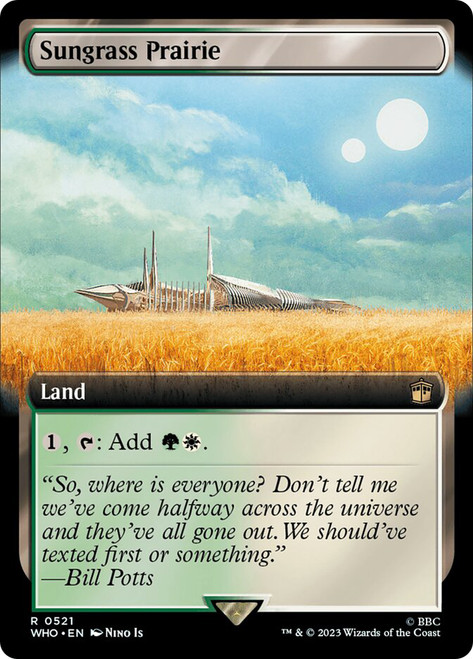 Sungrass Prairie (Extended Art)\nDoctor Who Commander - Variants\nSingle\nMagic The Gathering