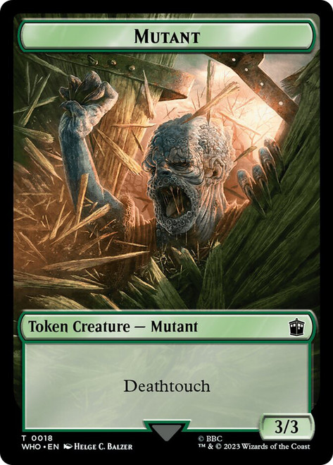 {Mutant Token} // {Soldier Token}\nDoctor Who Commander\nSingle\nMagic The Gathering