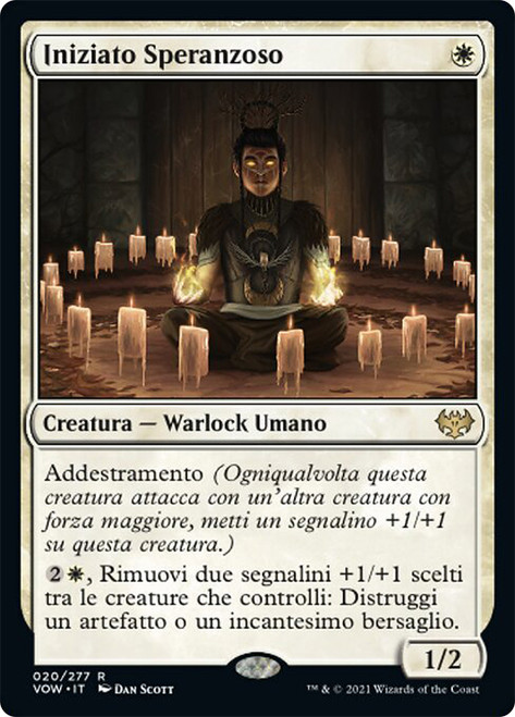 Hopeful Initiate\nInnistrad: Crimson Vow - Italian\nSingle\nMagic The Gathering