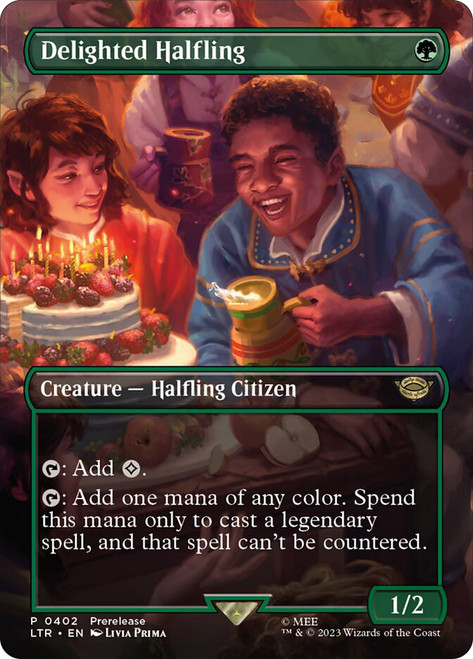 Delighted Halfling (Prerelease) (The Lord of the Rings
