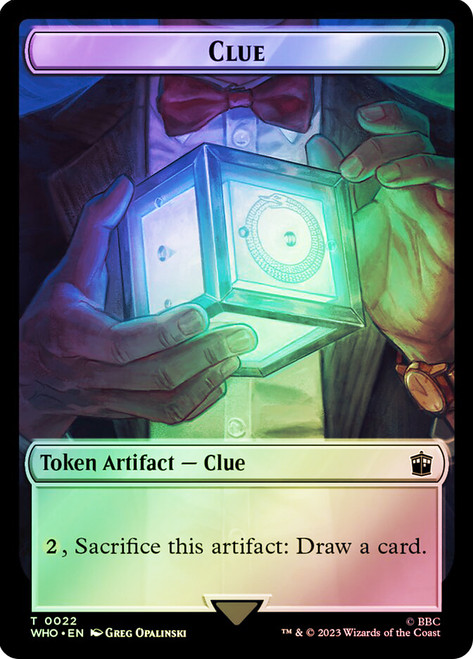 {Clue Token} (#022) // {Human Token} (#006)\nDoctor Who Commander\nSingle\nMagic The Gathering