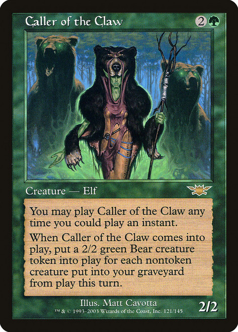 Caller of the Claw\nLegions\nSingle\nMagic The Gathering