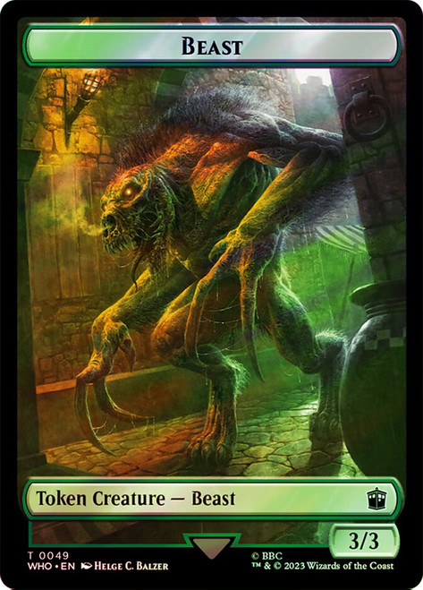 {Beast Token} // {Warrior Token}
Doctor Who Commander
Single
Magic: The Gathering