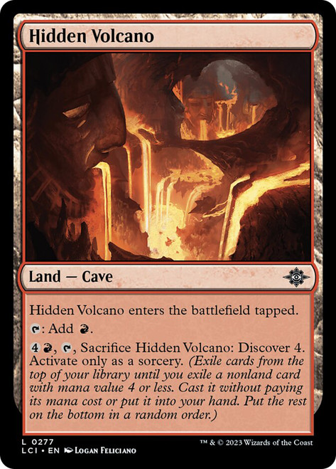 【BGS9】 MTG Volcanic  3ED Revised Magic the Gathering 3rd Ed Revised Volcanic Island DAMAGED DMG