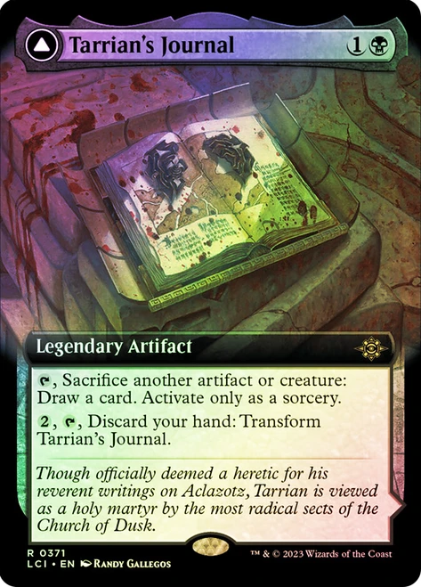 Tarrian's Journal // The Tomb of Aclazotz (Extended Art)\nThe Lost Caverns of Ixalan - Variants\nSingle\nMagic The Gathering
