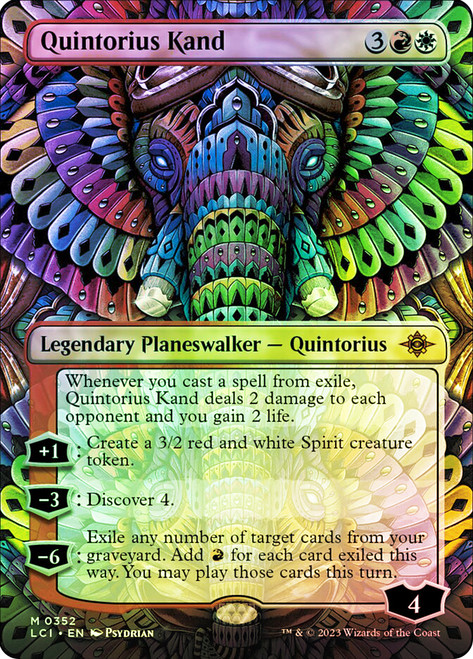 Quintorius Kand (Borderless) (#352)\nThe Lost Caverns of Ixalan - Variants\nSingle\nMagic The Gathering