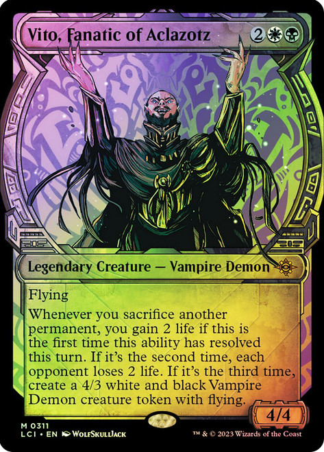 Vito, Fanatic of Aclazotz (Showcase)\nThe Lost Caverns of Ixalan - Variants\nSingle\nMagic The Gathering