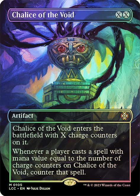 Chalice of the Void (Borderless)\nThe Lost Caverns of Ixalan Commander - Variants\nSingle\nMagic The Gathering