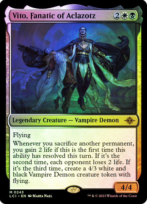 Vito, Fanatic of Aclazotz\nThe Lost Caverns of Ixalan\nSingle\nMagic The Gathering