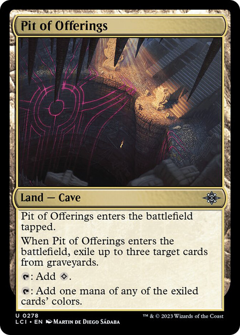 Pit of Offerings\nThe Lost Caverns of Ixalan\nSingle\nMagic The Gathering