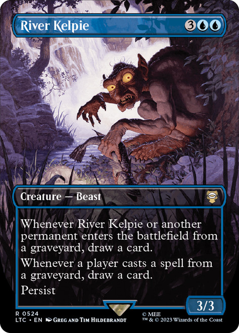 River Kelpie (Borderless)\nThe Lord of the Rings Commander - Variants\nSingle\nMagic The Gathering