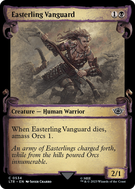 Easterling Vanguard (Showcase)\nThe Lord of the Rings - Variants\nSingle\nMagic The Gathering