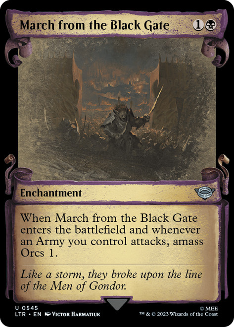 March from the Black Gate (Showcase) (Silver Foil) | The