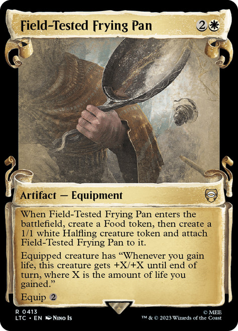 Field-Tested Frying Pan (Showcase)\nThe Lord of the Rings Commander - Variants\nSingle\nMagic The Gathering