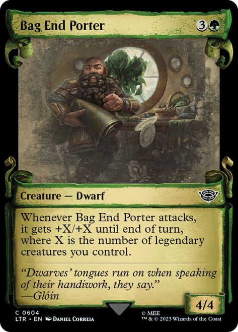 Bag End Porter (Showcase)\nThe Lord of the Rings - Variants\nSingle\nMagic The Gathering