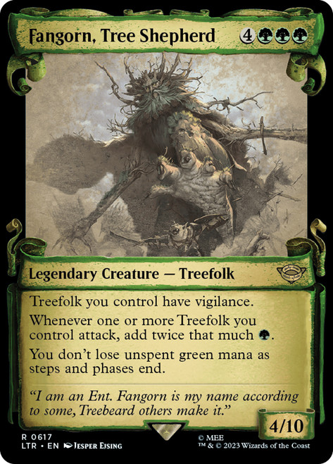 Fangorn, Tree Shepherd (Showcase)\nThe Lord of the Rings - Variants\nSingle\nMagic The Gathering