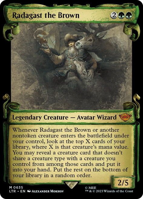 Radagast the Brown (Showcase)\nThe Lord of the Rings - Variants\nSingle\nMagic The Gathering