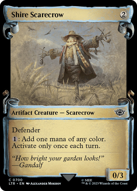 Shire Scarecrow (Showcase)\nThe Lord of the Rings - Variants\nSingle\nMagic The Gathering