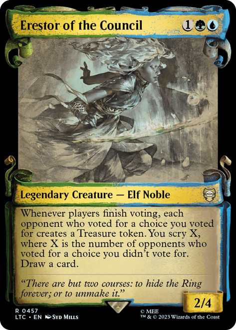 Erestor of the Council (Showcase)\nThe Lord of the Rings Commander - Variants\nSingle\nMagic The Gathering
