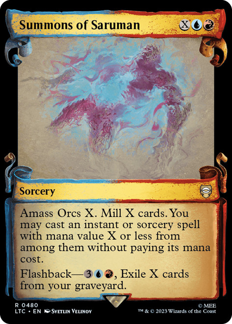 Summons of Saruman (Showcase)\nThe Lord of the Rings Commander - Variants\nSingle\nMagic The Gathering