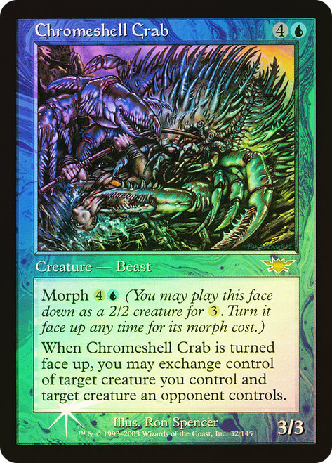 Chromeshell Crab\nLegions\nSingle\nMagic The Gathering