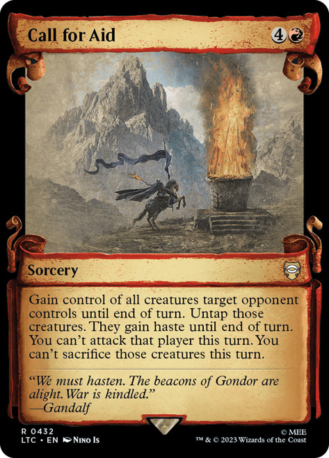 Call for Aid (Showcase)\nThe Lord of the Rings Commander - Variants\nSingle\nMagic The Gathering