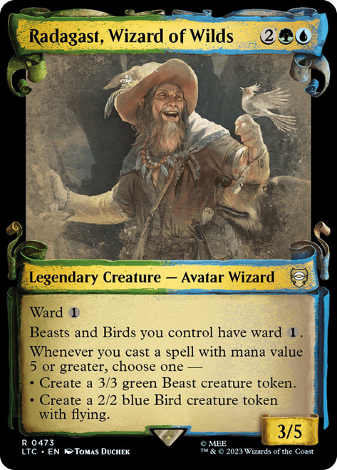 Radagast, Wizard of Wilds (Showcase)\nThe Lord of the Rings Commander - Variants\nSingle\nMagic The Gathering