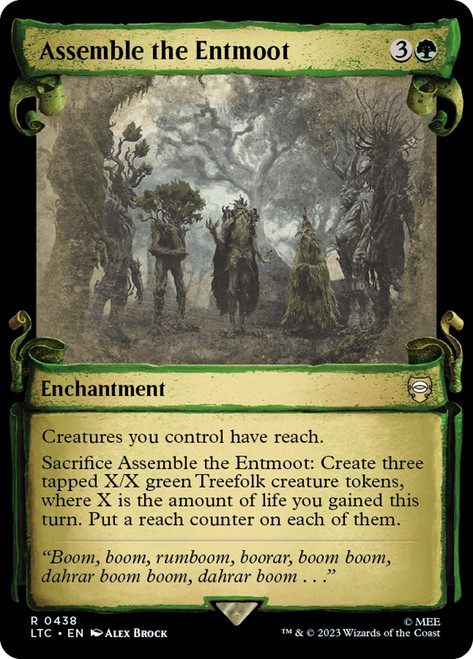 Assemble the Entmoot (Showcase)\nThe Lord of the Rings Commander - Variants\nSingle\nMagic The Gathering