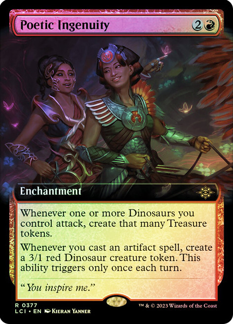Poetic Ingenuity (Extended Art)\nThe Lost Caverns of Ixalan - Variants\nSingle\nMagic The Gathering