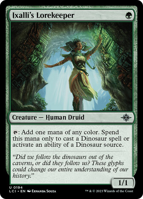 Ixalli's Lorekeeper\nThe Lost Caverns of Ixalan\nSingle\nMagic The Gathering