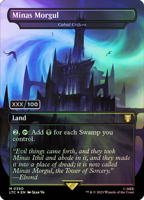Cabal Coffers (Minas Morgul) (Borderless) (Serial Number)\nThe Lord of the Rings Commander - Serialized\nSingle\nMagic The Gathering