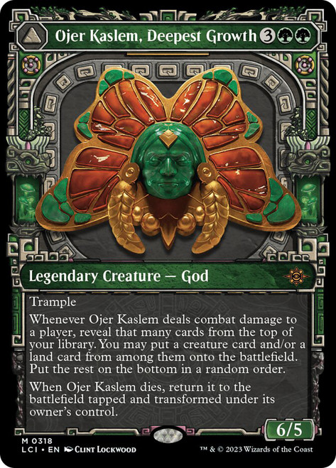 Ojer Kaslem, Deepest Growth // Temple of Cultivation (Showcase)\nThe Lost Caverns of Ixalan - Variants\nSingle\nMagic The Gathering