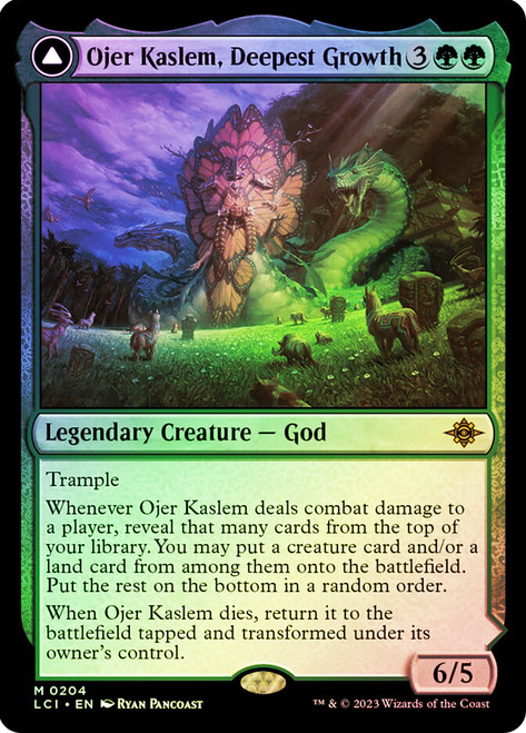Ojer Kaslem, Deepest Growth // Temple of Cultivation\nThe Lost Caverns of Ixalan\nSingle\nMagic The Gathering
