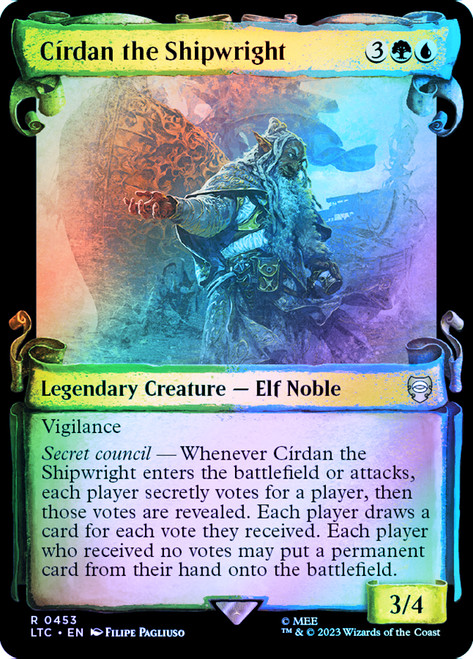 mtg secret council cards Trap the Trespassers | The Lord of the Rings Commander you draw a card Crdan the Shipwright (showcase)