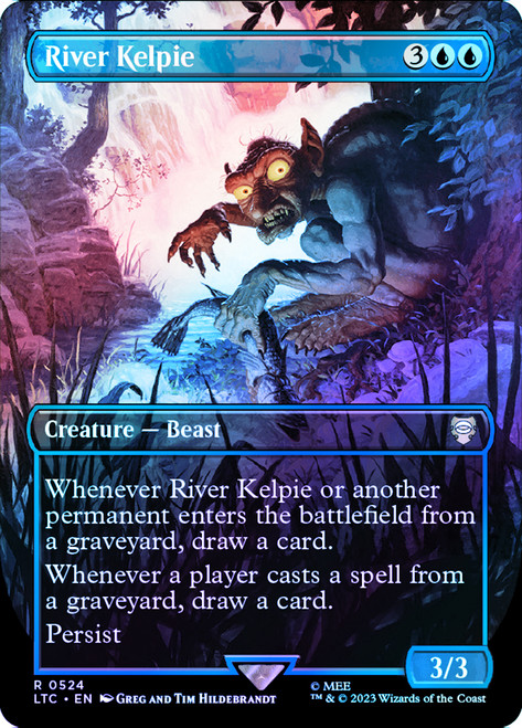 River Kelpie (Borderless) (Silver Foil)\nThe Lord of the Rings Commander - Alternate Foil\nSingle\nMagic The Gathering