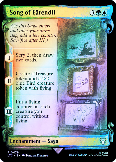 Song of Earendil (Showcase) (Silver Foil)\nThe Lord of the Rings Commander - Alternate Foil\nSingle\nMagic The Gathering