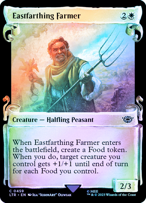 Eastfarthing Farmer (Showcase) (Silver Foil)\nThe Lord of the Rings - Alternate Foil\nSingle\nMagic The Gathering