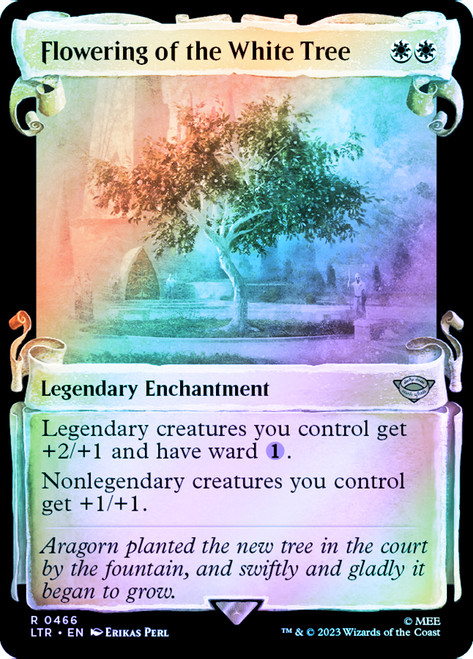 Flowering of the White Tree (Showcase) (Silver Foil)\nThe Lord of the Rings - Alternate Foil\nSingle\nMagic The Gathering