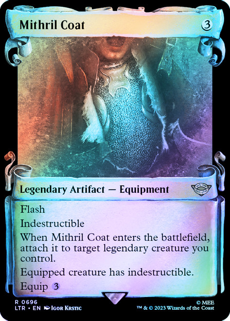 Mithril Coat (Showcase) (Silver Foil)\nThe Lord of the Rings - Alternate Foil\nSingle\nMagic The Gathering