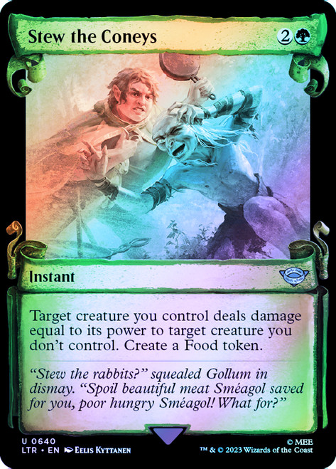 Stew the Coneys (Showcase) (Silver Foil)\nThe Lord of the Rings - Alternate Foil\nSingle\nMagic The Gathering