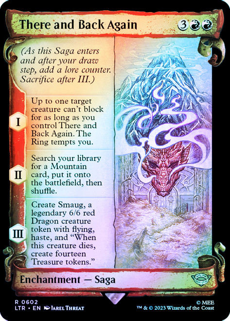 There and Back Again (Showcase) (Silver Foil)\nThe Lord of the Rings - Alternate Foil\nSingle\nMagic The Gathering