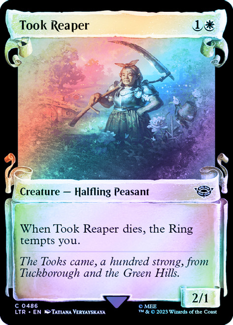 Took Reaper (Showcase) (Silver Foil)\nThe Lord of the Rings - Alternate Foil\nSingle\nMagic The Gathering