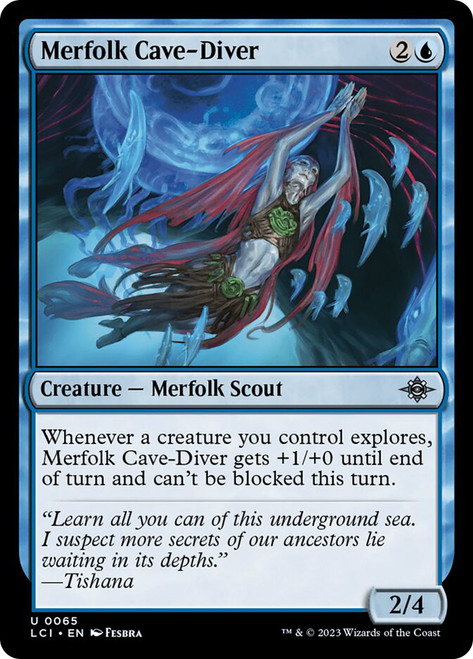 Merfolk Cave-Diver\nThe Lost Caverns of Ixalan\nSingle\nMagic The Gathering