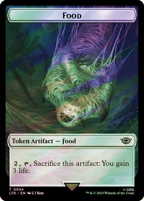 {Food Token} (#024) // {Spirit Token} (Surge Foil)\nThe Lord of the Rings - Alternate Foil\nSingle\nMagic The Gathering
