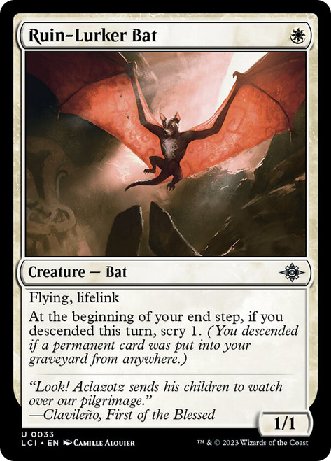 Ruin-Lurker Bat\nThe Lost Caverns of Ixalan\nSingle\nMagic The Gathering