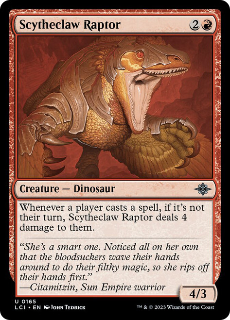 Scytheclaw Raptor\nThe Lost Caverns of Ixalan\nSingle\nMagic The Gathering