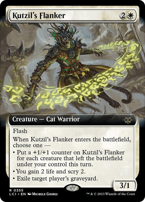 Kutzil's Flanker (Extended Art)\nThe Lost Caverns of Ixalan - Variants\nSingle\nMagic The Gathering