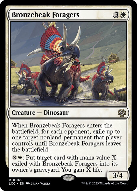 Bronzebeak Foragers\nThe Lost Caverns of Ixalan Commander\nSingle\nMagic The Gathering